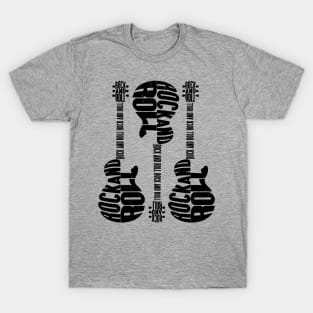 Rock and Roll Guitars - Rock Music Lovers T-Shirt